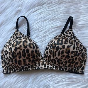 Wireless Cheetah Print Bra